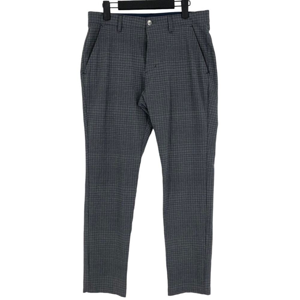 Adidas Chino Pants Mens 30 X 30 Blue Black Check Stretch Athleisure Straight Leg